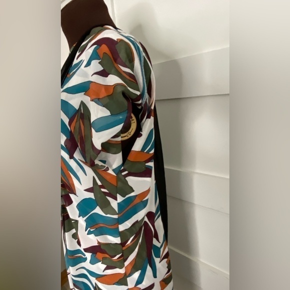 DKNY Swim Suit Coverup Tropical  White Size M - Picture 5 of 14